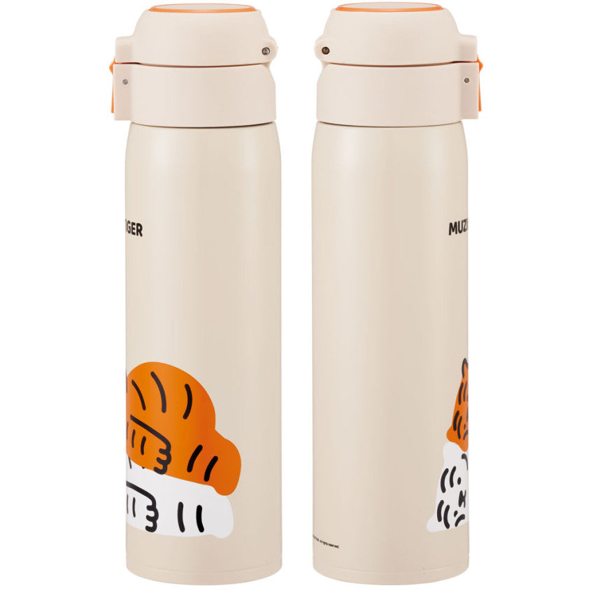스케이터 무직 타이거 캐릭터 원터치 스테인리스 머그 보틀 480ml STOT5 - 주방·식기 - 하카타몰