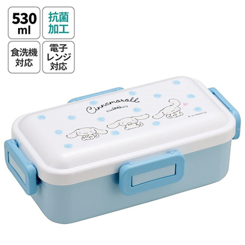 스케이터 산리오 시나모롤 수채화 코스메 캐릭터 항균 4면락 런치박스 도시락 530ml PFLB6AG - 주방·식기 - 하카타몰