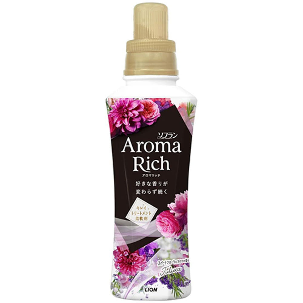라이온 소프란 아로마리치 줄리엣 섬유유연제 스위트플로럴아로마향 480ml - 청소·세탁 - 하카타몰