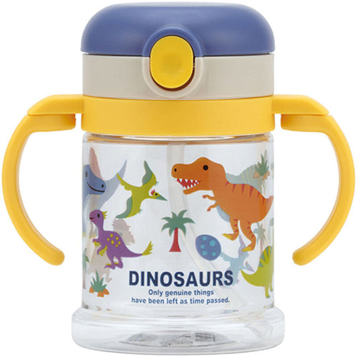 스케이터 DINOSAURS PICTURE BOOK 캐릭터 접이식 핸들 원터치 빨대컵 260ml KSHW1N - 주방·식기 - 하카타몰