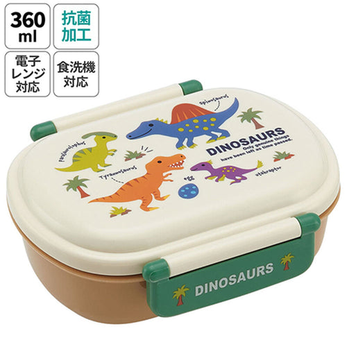 [발주상품 2~4 영업일 후 발송예정] 스케이터 DINOSAURS PICTURE BOOK 캐릭터 항균 도시락 런치박스 360ml QAF2BAAG - 주방·식기 - 하카타몰