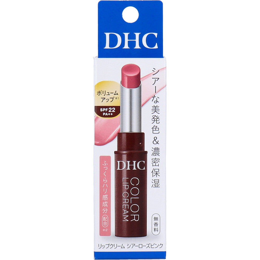 DHC 시어 컬러 립크림 로즈핑크 SPF22 PA++ 1.5g