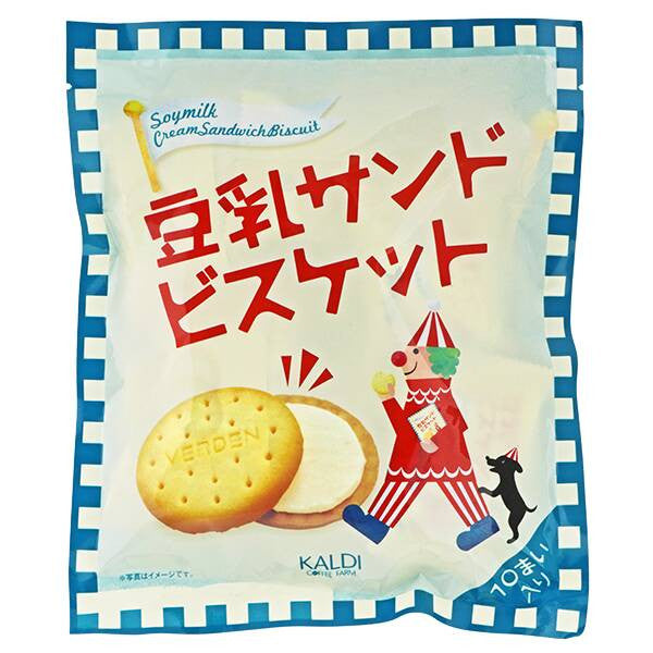 칼디 두유 샌드 비스킷 10p - 과자·스낵 - 하카타몰