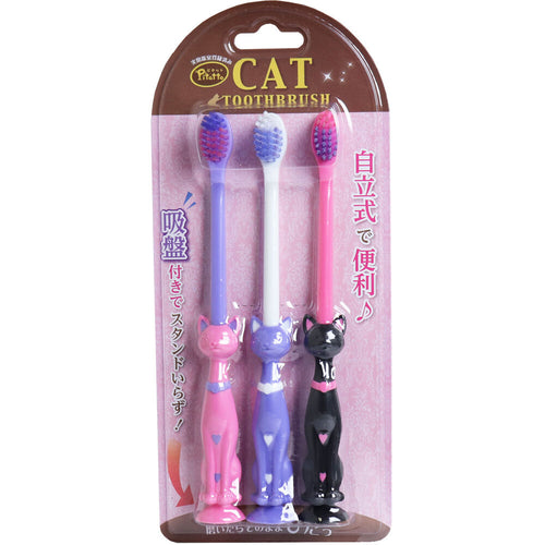 유컴퍼니 피타토 퍼니 고양이 흡착식 칫솔 3개 세트 대표사진