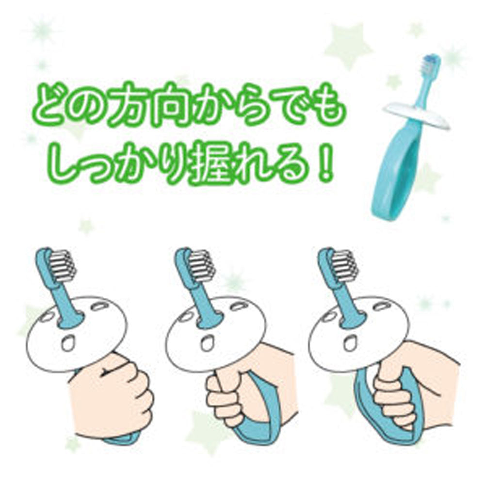 덴타룬 링그립 베이비 칫솔 6개월부터 그린·블루 2개입 상세 이미지 3