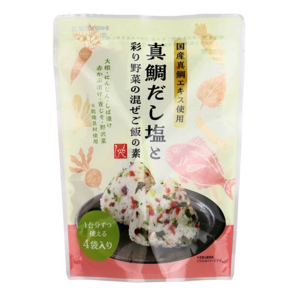 참돔 육수 소금과 채소 혼합밥 양념 4봉 · 상품 사진 3