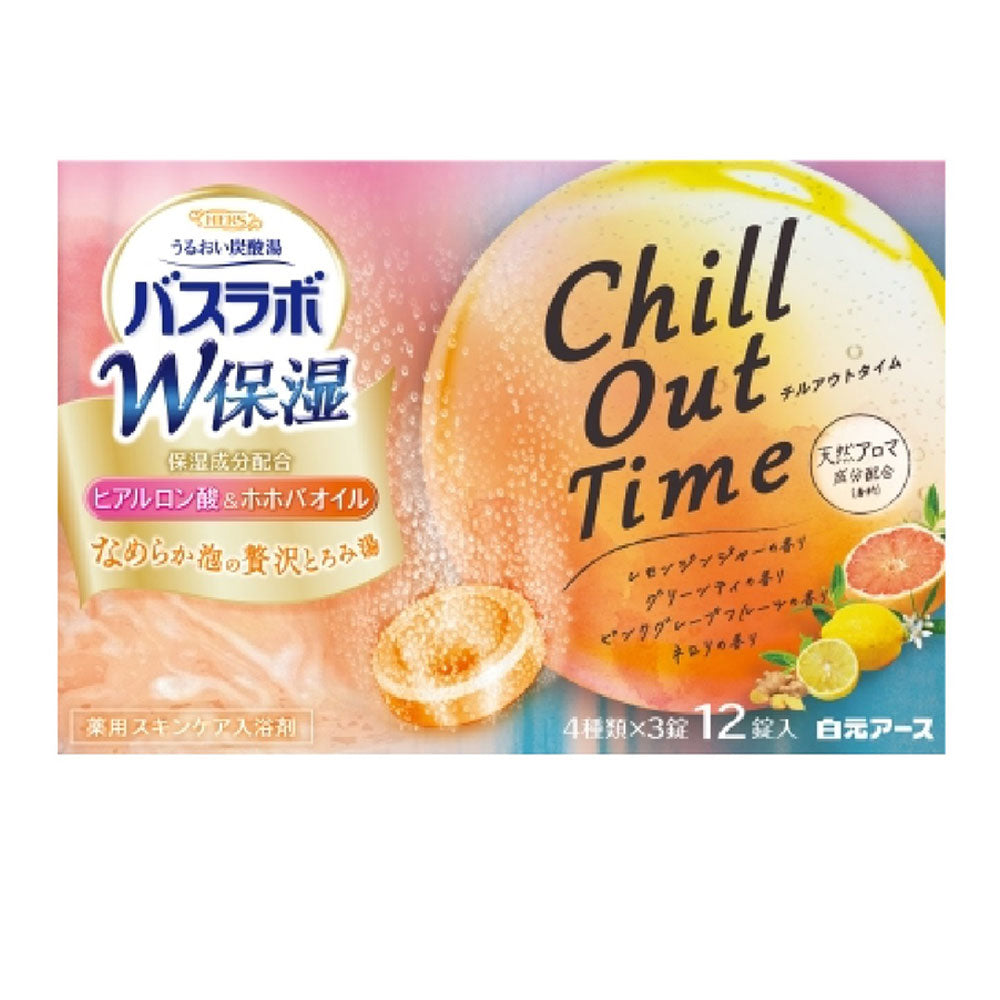 HERS 바스라보 W보습 칠아웃타임 탄산 입욕제 45g×12정