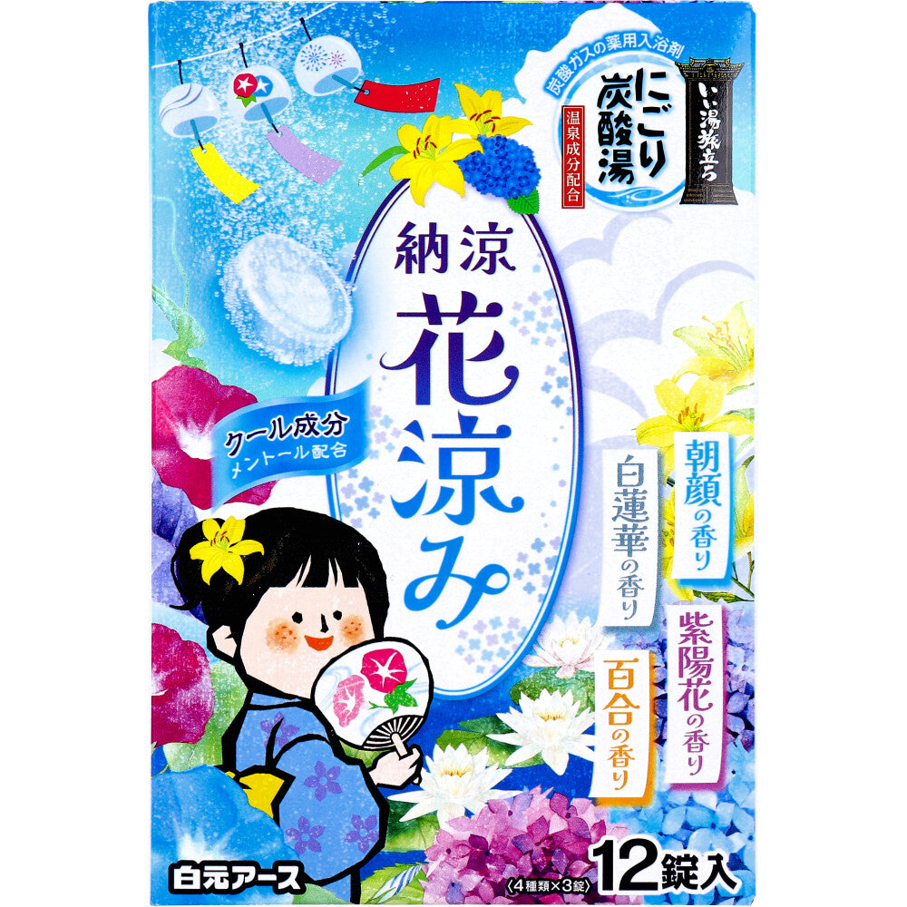 이이유타비다치 약용 입욕제 납량 탁탄산탕 하나스즈미 45g×12정