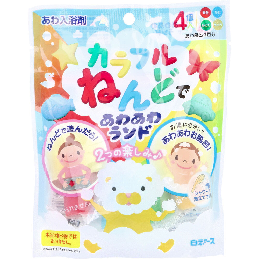 컬러풀 클레이 거품 입욕제 15g×4개