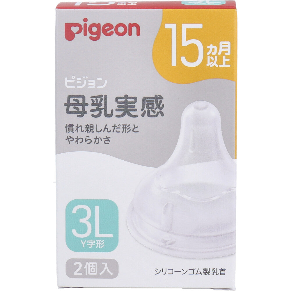 피죤 모유실감 젖꼭지 3L 15개월 이상 2개입 상품 이미지