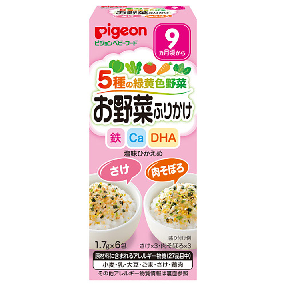 피죤 5종 녹황색채소 후리카케 연어·닭고기 1.7g×6포