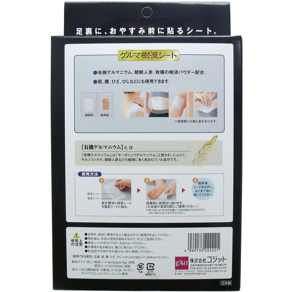 코지트 게르마늄 수액 패치 30매 상세