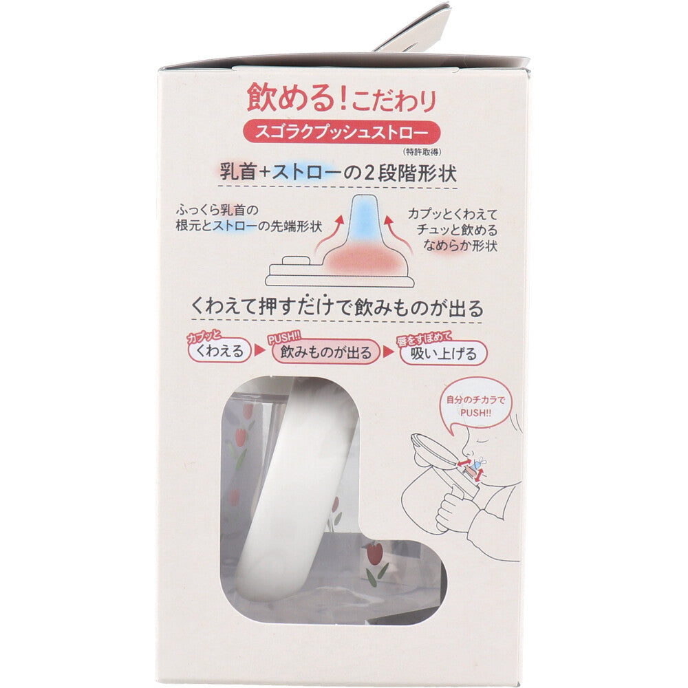 콤비 락마그 처음 스트로 240 Q 튤립 핑크 240ml 상세 이미지 2