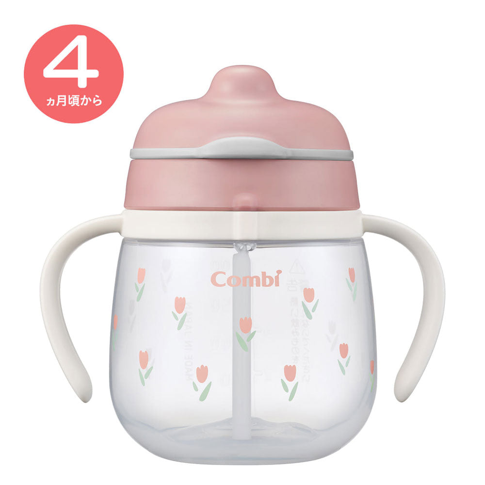 콤비 락마그 처음 스트로 240 Q 튤립 핑크 240ml 상세 이미지 5