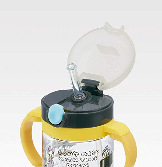 스케이터 접이식 핸들 원터치 빨대컵 260ml (미키, 키티, 곰돌이푸, 원숭이 조지, 이나이이나이바, 배고픈애벌레, 리사라슨, 시마시마구루구루) KSHW1N - 주방·식기 - 하카타몰