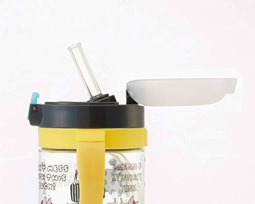 스케이터 접이식 핸들 원터치 빨대컵 260ml (미키, 키티, 곰돌이푸, 원숭이 조지, 이나이이나이바, 배고픈애벌레, 리사라슨, 시마시마구루구루) KSHW1N - 주방·식기 - 하카타몰