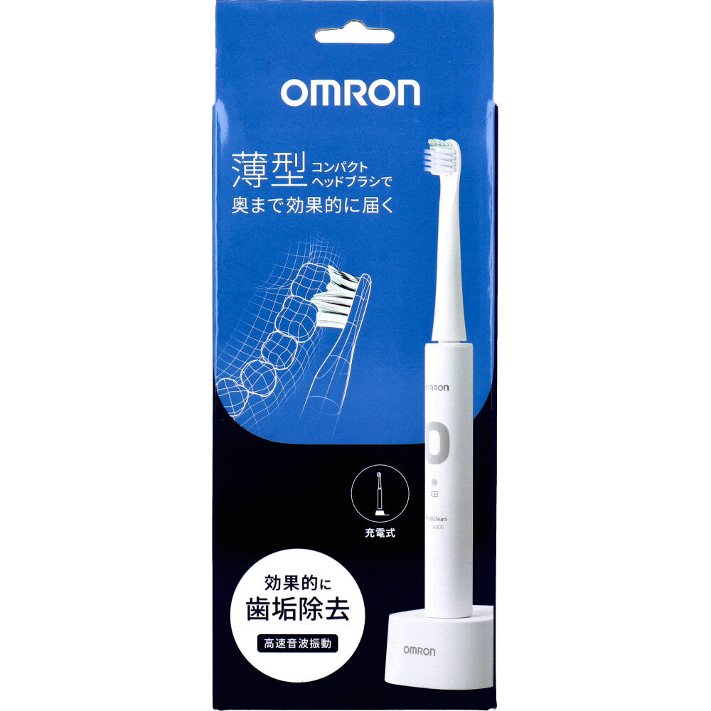 오므론 충전식 음파 전동칫솔 화이트 HT-B3030-W 상세 이미지 1