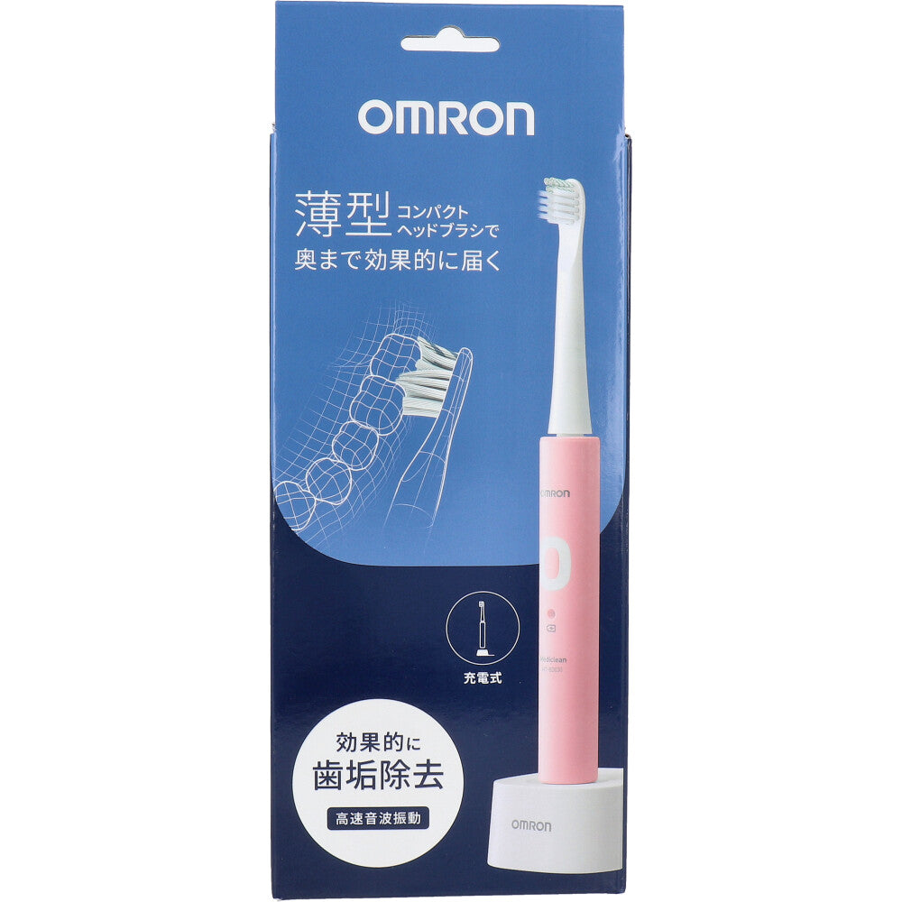 오므론 충전식 음파 전동칫솔 핑크 HT-B3030-PK 상세 이미지 1