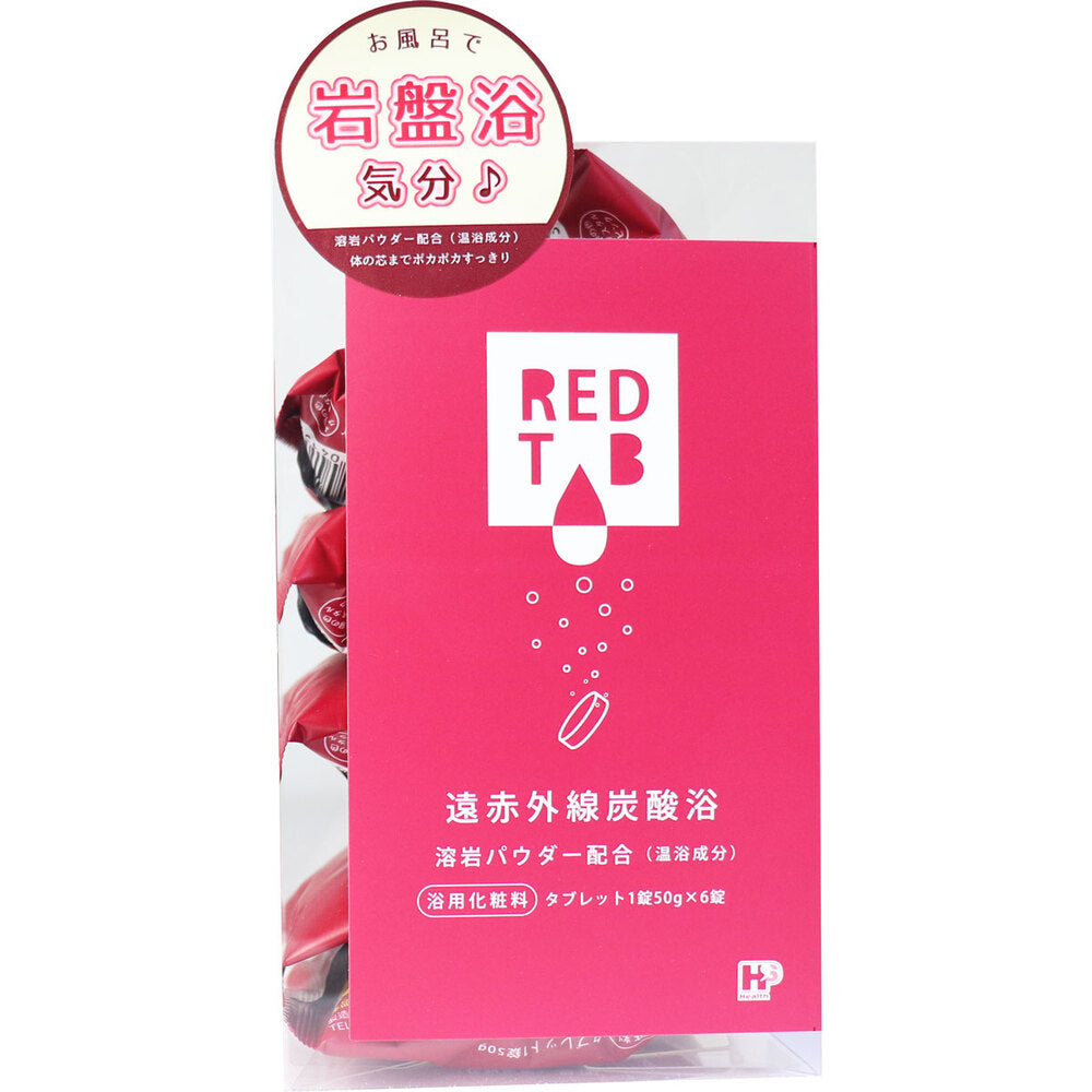 REDTAB 원적외선 탄산입욕제 스위트로즈 50g×6정
