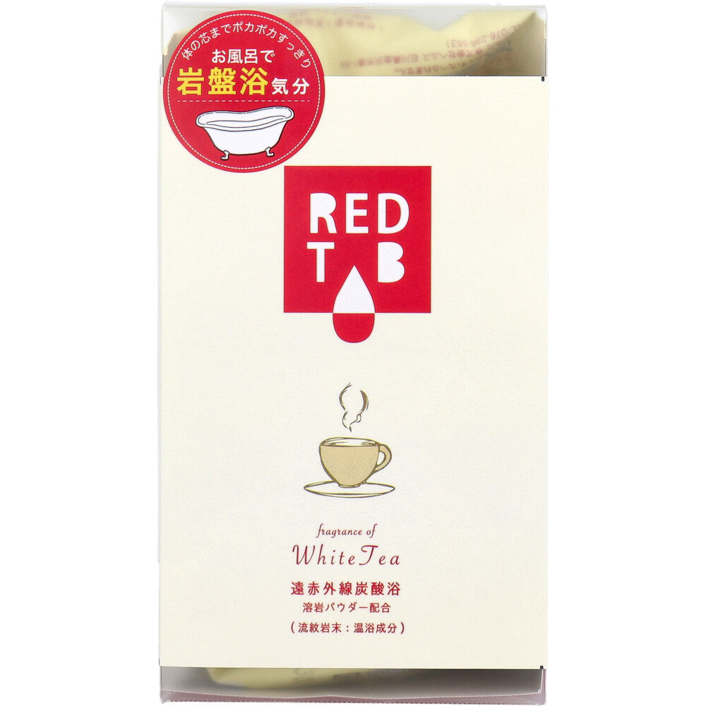 REDTAB 원적외선 탄산입욕제 화이트티향 50g×6정