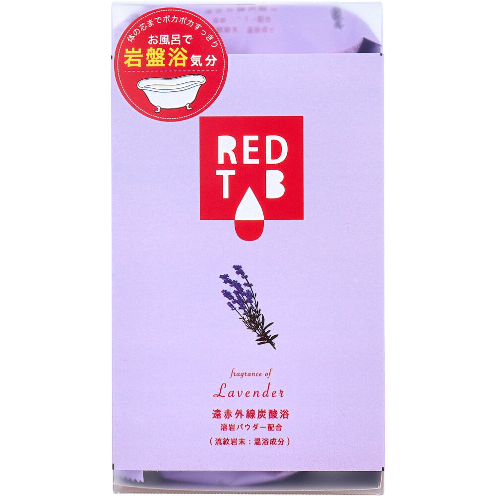 REDTAB 원적외선 탄산입욕제 라벤더향 50g×6정