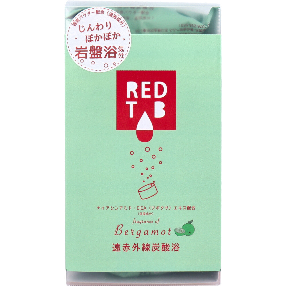 REDTAB 원적외선 탄산입욕제 베르가못향 50g×6정