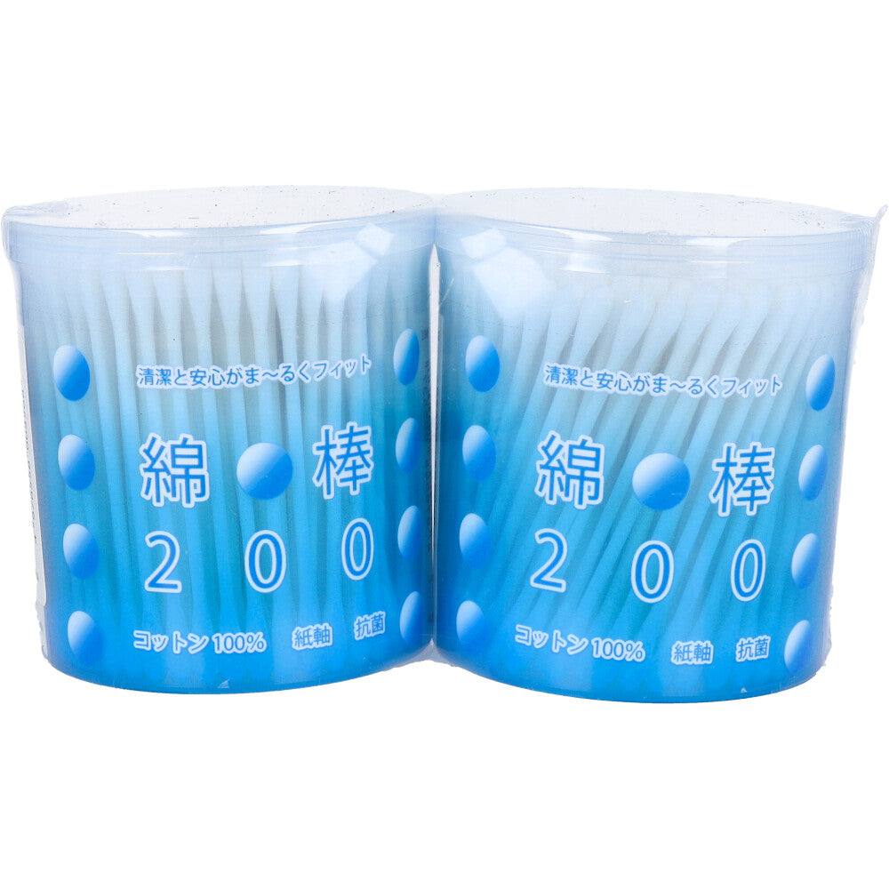 라이프 항균 종이축 면봉 200개×2팩