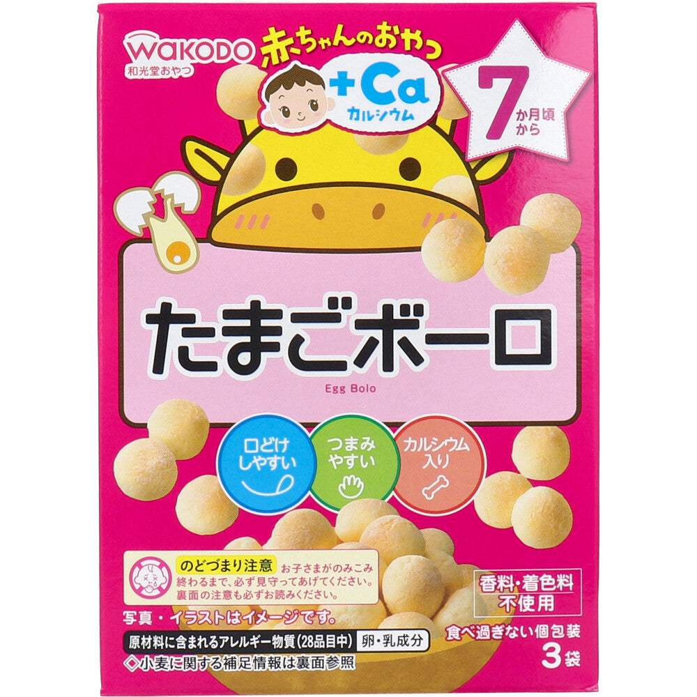 와코도 아기 간식 계란 보로 15g×3봉