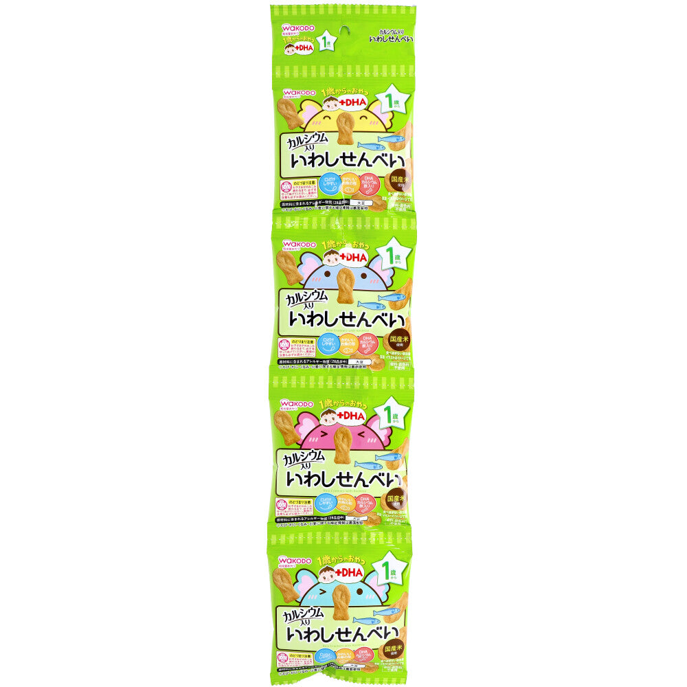 와코도 1세부터 DHA 멸치 쌀과자 6g×4봉