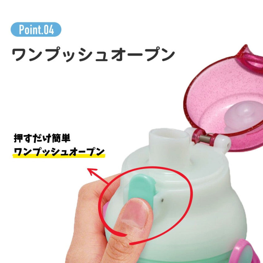 스케이터 DINOSAURS 캐릭터 식기세척기 대응 드링킹 타입 원푸쉬 클리어 보틀 480ml PSB5TR - 주방·식기 - 하카타몰