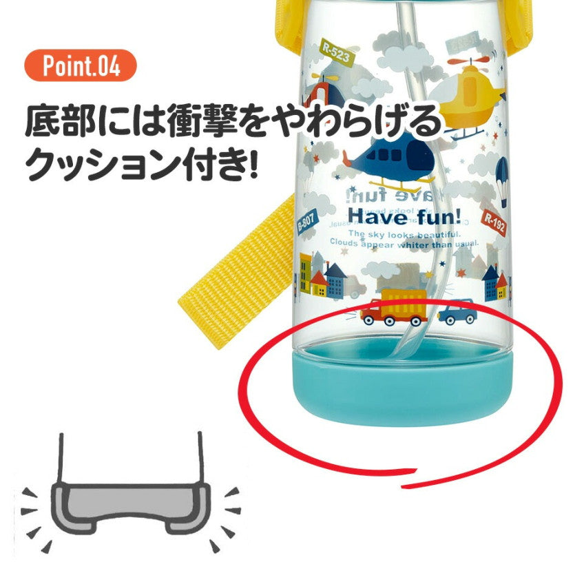 [발주상품 2~4 영업일 후 발송예정] 스케이터 배고픈 애벌레 캐릭터 원푸쉬 스트로 보틀 480ml PDSH5 - 주방·식기 - 하카타몰