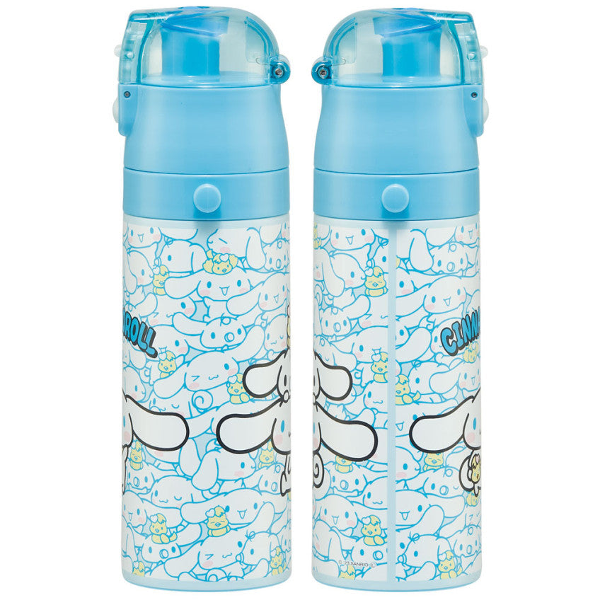 스케이터 시나모롤 원푸쉬 다이렉트 스테인리스 보틀 470ml SDC4 - 주방·식기 - 하카타몰