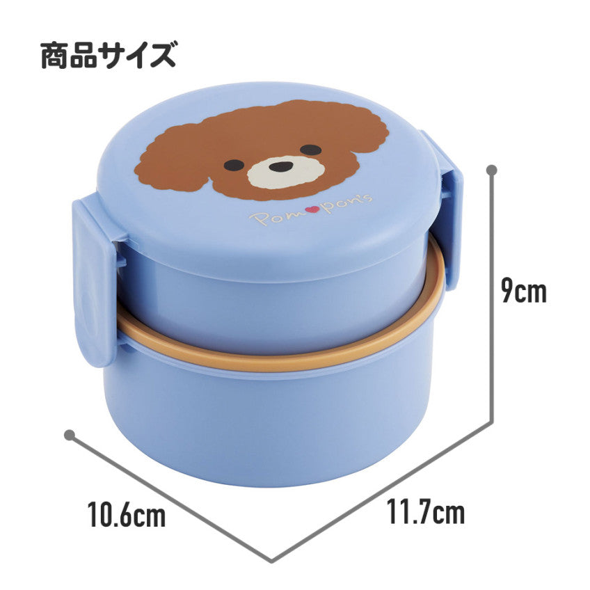 스케이터 디즈니 몬스터즈 잉크 캐릭터 항균 원형2단 포크 도시락 500ml ONWR1AG - 주방·식기 - 하카타몰