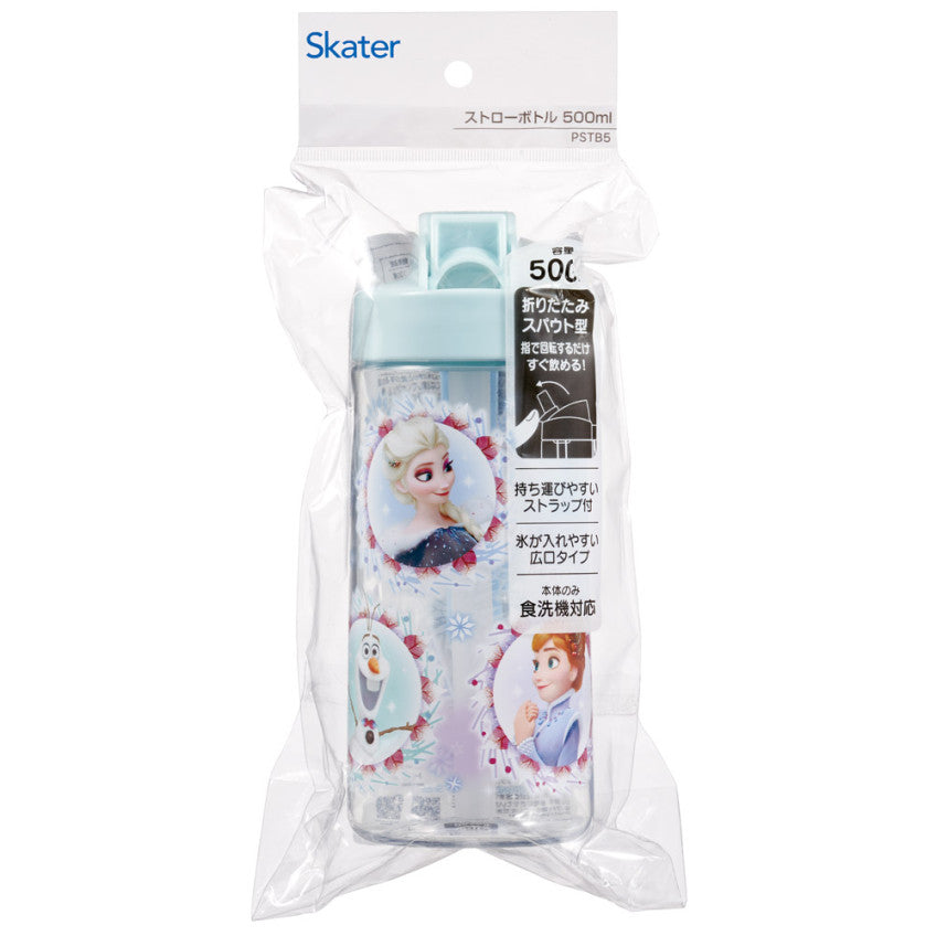 [발주상품 2~4 영업일 후 발송예정] 스케이터 겨울왕국 캐릭터 스트로 보틀 500ml PSTB5 - 주방·식기 - 하카타몰