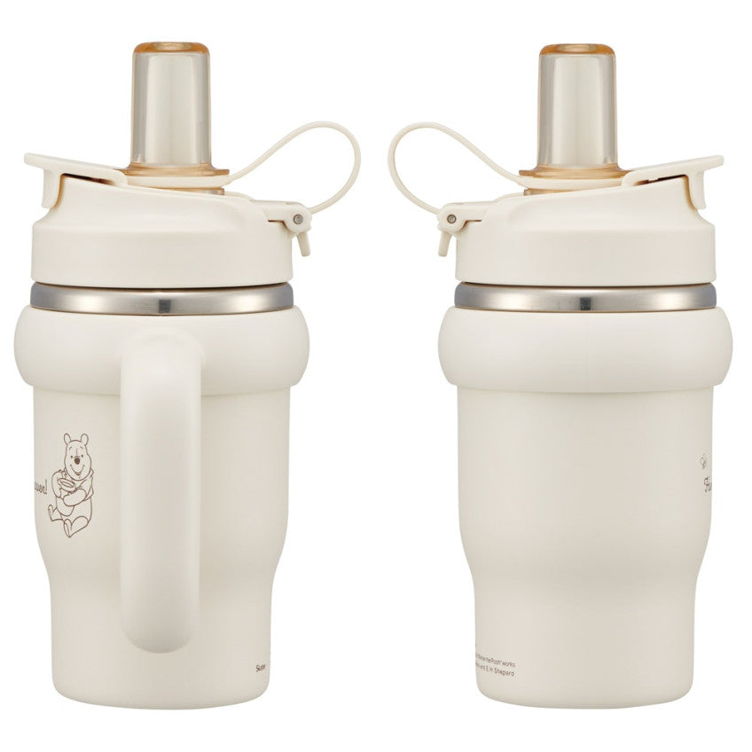 스케이터 곰돌이푸 캐릭터 핸들 2WAY 스테인리스 빨대 텀블러 570ml STSTB6 - 주방·식기 - 하카타몰