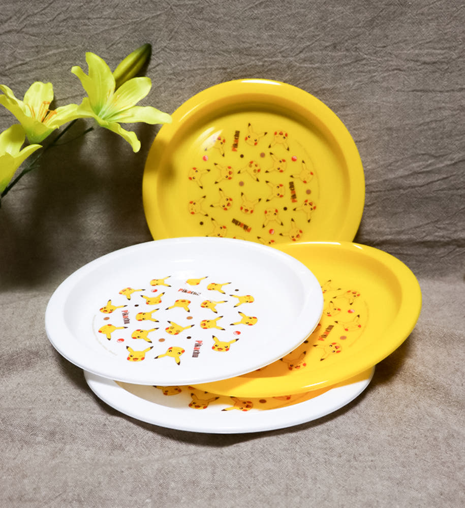 스케이터 포켓몬스터 피카츄 캐릭터 플레이트 4p set 21cm P5P - 하카타몰