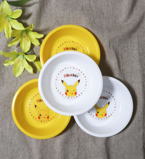 스케이터 포켓몬스터 피카츄 캐릭터 그릇 4p set 15cm - 하카타몰