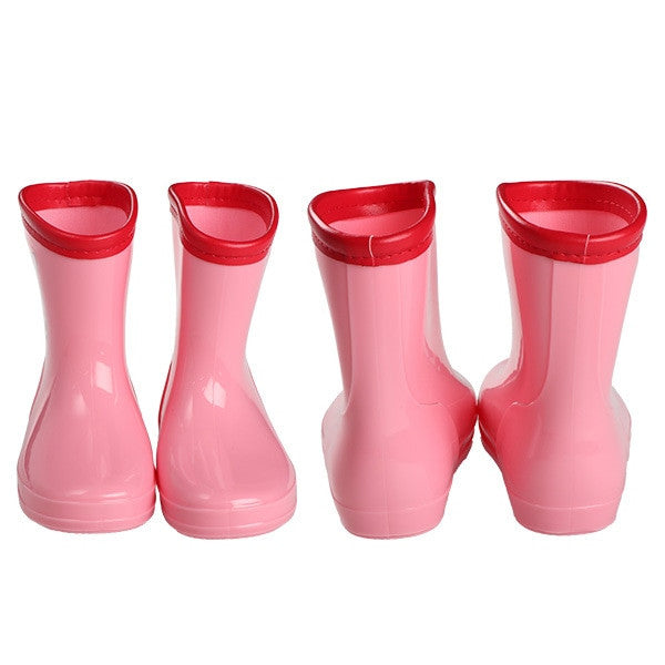 [발주상품] 미피 애플 레인 부츠 핑크 13~16cm - 하카타몰