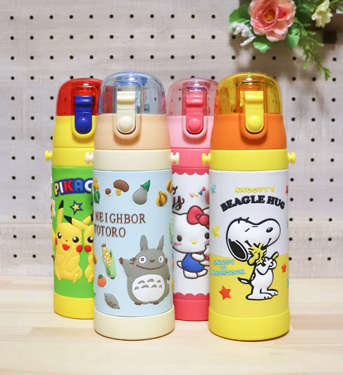 스케이터 3D원푸쉬 보냉 스테인리스 다이렉트 보틀 480ml (키티,토토로,스누피,포켓몬스터) SDPV5 - 하카타몰