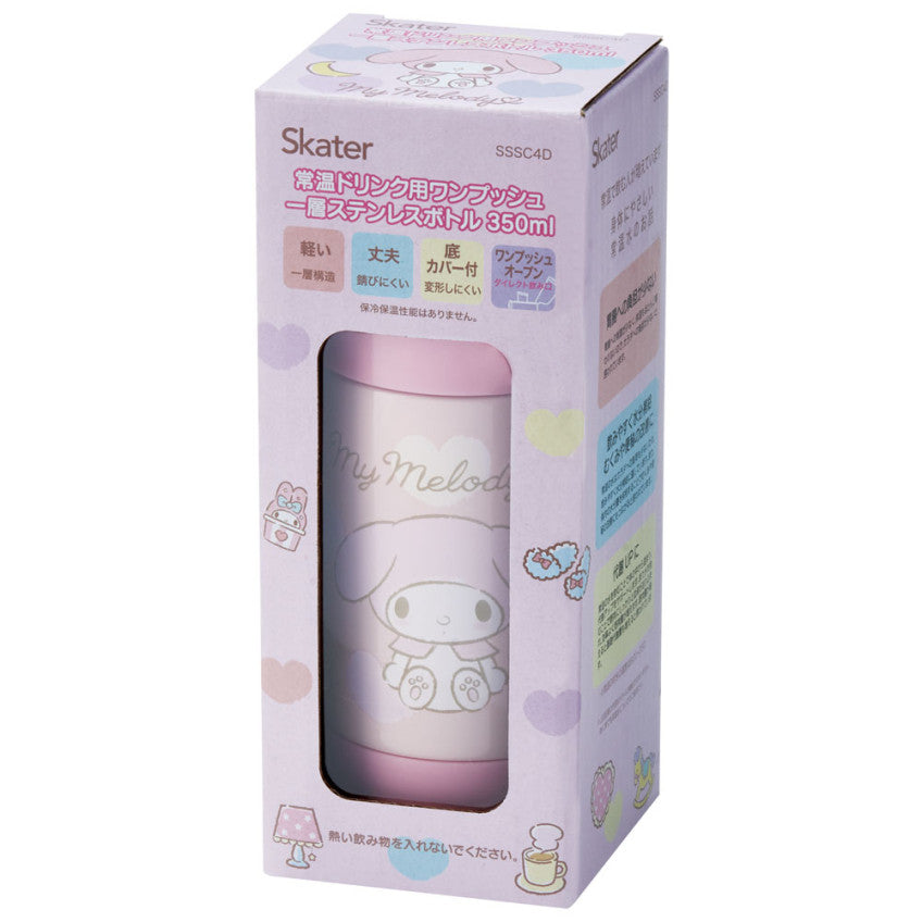 스케이터 산리오 마이멜로디 상온 드링크용 원푸쉬 스테인리스 보틀 350ml SSSC4D - 주방·식기 - 하카타몰