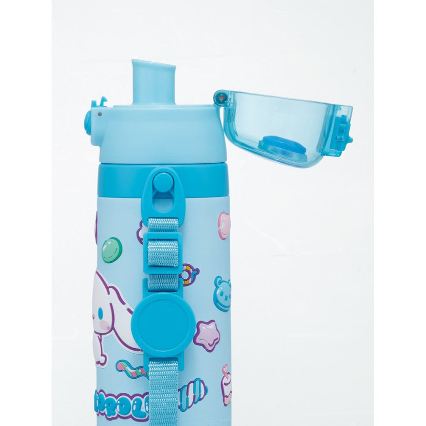 스케이터 산리오 시나모롤 캐릭터 3D 원푸쉬 보냉 스테인리스 다이렉트 보틀 480ml SDPV5 - 주방·식기 - 하카타몰
