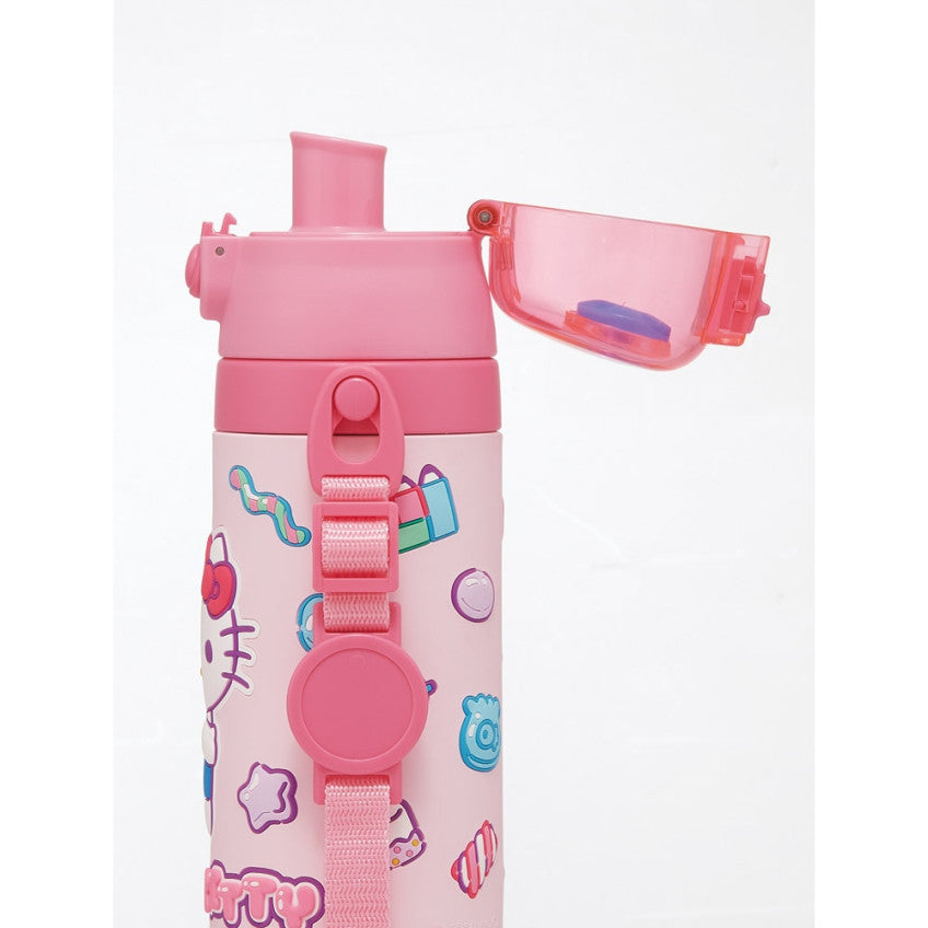 스케이터 산리오 헬로키티 캐릭터 3D 원푸쉬 보냉 스테인리스 다이렉트 보틀 480ml SDPV5 - 주방·식기 - 하카타몰