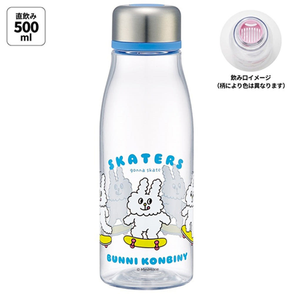 [발주상품 2~4 영업일 후 발송예정] 스케이터 버니 콘비니 캐릭터 스타일리시 블로 보틀 500ml PTY5 - 주방·식기 - 하카타몰