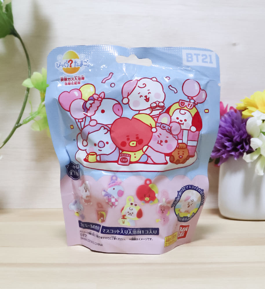 반다이 BT21 캐릭터 마스코트 바스볼 입욕제 1개입 카모마일향 75g - 욕실/입욕용품 - 하카타몰