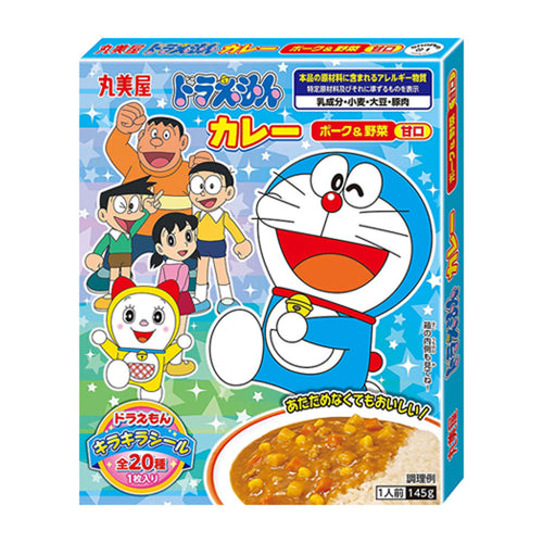 마루미야 도라에몽 카레 포크 & 야채 달콤한맛 145g - 주방·식기 - 하카타몰