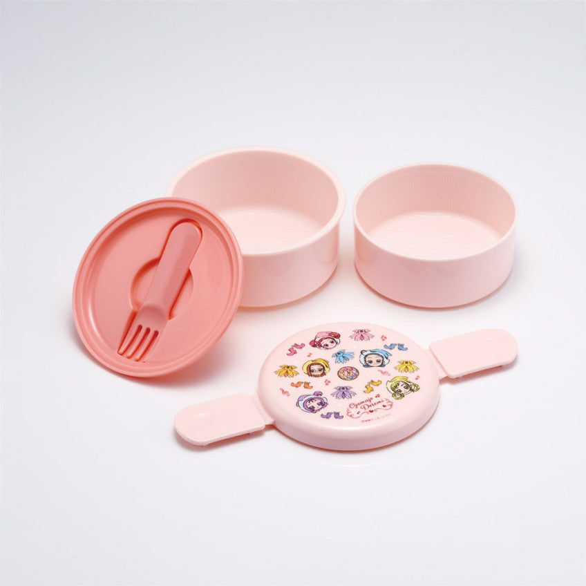 스케이터 오자마녀 도레미 캐릭터 항균 원형2단 포크 도시락 500ml ONWR1AG - 주방·식기 - 하카타몰