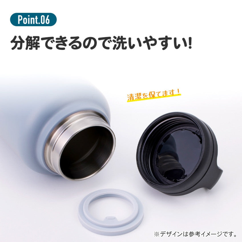 [발주상품 2~4 영업일 후 발송예정] 스케이터 미피 캐릭터 스크류 핸들 머그 보틀 1200ml STSC12 - 주방·식기 - 하카타몰