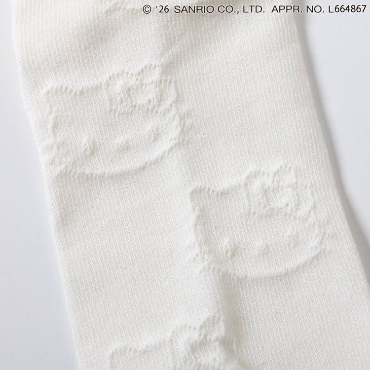 [발주 요청상품] 아프레 레 쿠르 산리오 헬로키티 캐릭터 하트 포인트 단목 양말 10~18cm - 하카타몰