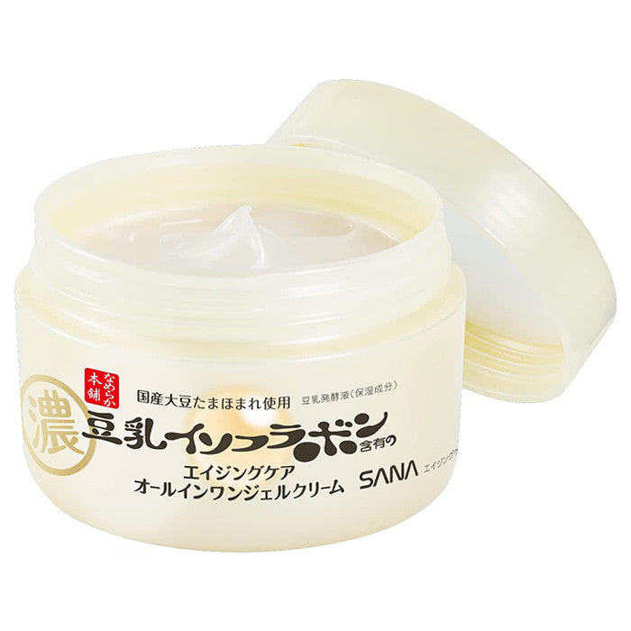 사나 나메라카 혼포 두유 이소플라본 링클 올인원 젤 크림 100g - 하카타몰