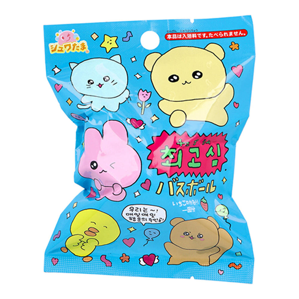 최고심 캐릭터 마스코트 바스볼 입욕제 딸기향 1개입 75g - 욕실/입욕용품 - 하카타몰